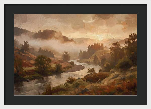 Sunrise Through Morning Fog