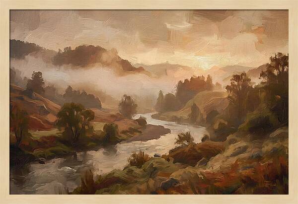 Sunrise Through Morning Fog