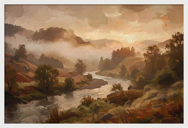 Sunrise Through Morning Fog