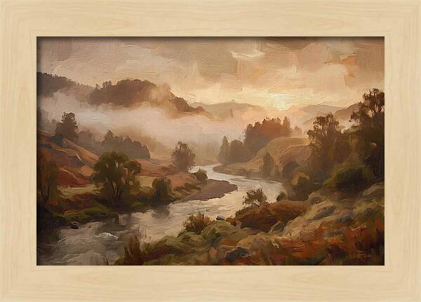 Sunrise Through Morning Fog