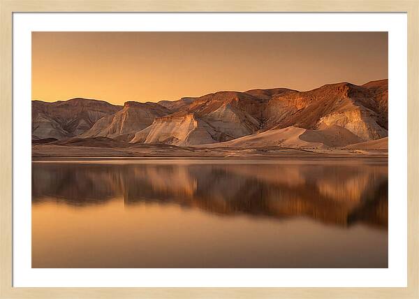Sunset Alpenglow Over Tranquil Waters