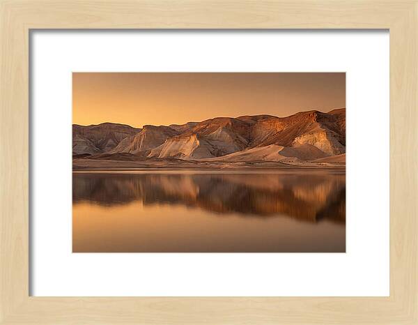 Sunset Alpenglow Over Tranquil Waters
