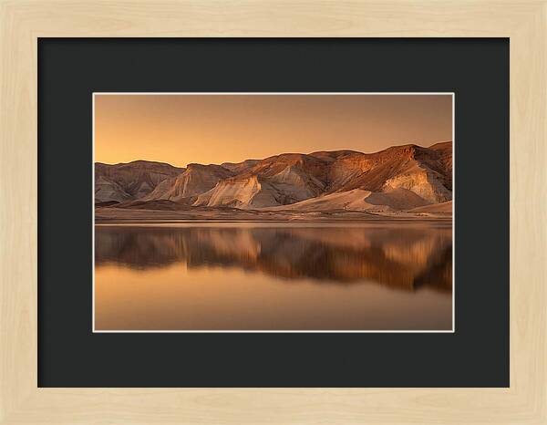 Sunset Alpenglow Over Tranquil Waters