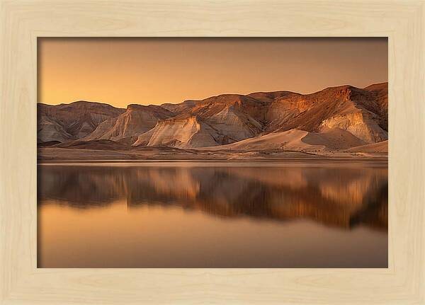 Sunset Alpenglow Over Tranquil Waters