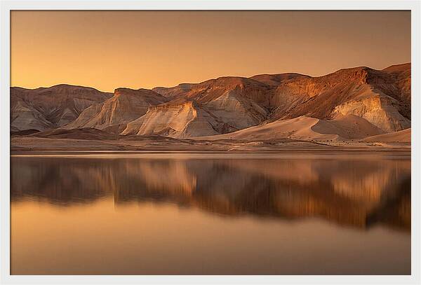 Sunset Alpenglow Over Tranquil Waters