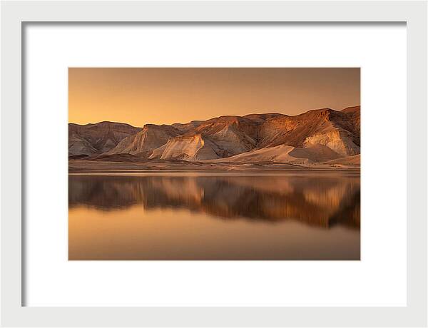 Sunset Alpenglow Over Tranquil Waters