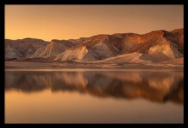 Sunset Alpenglow Over Tranquil Waters