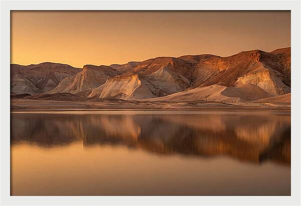 Sunset Alpenglow Over Tranquil Waters