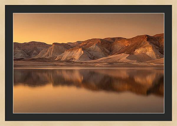 Sunset Alpenglow Over Tranquil Waters