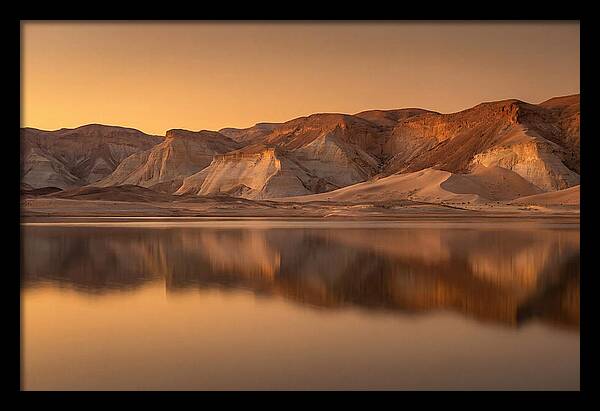 Sunset Alpenglow Over Tranquil Waters