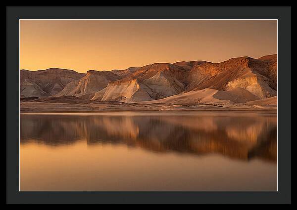 Sunset Alpenglow Over Tranquil Waters