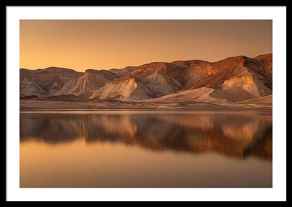 Sunset Alpenglow Over Tranquil Waters
