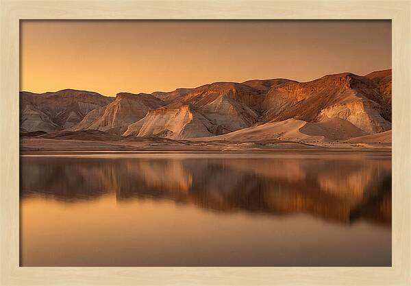 Sunset Alpenglow Over Tranquil Waters