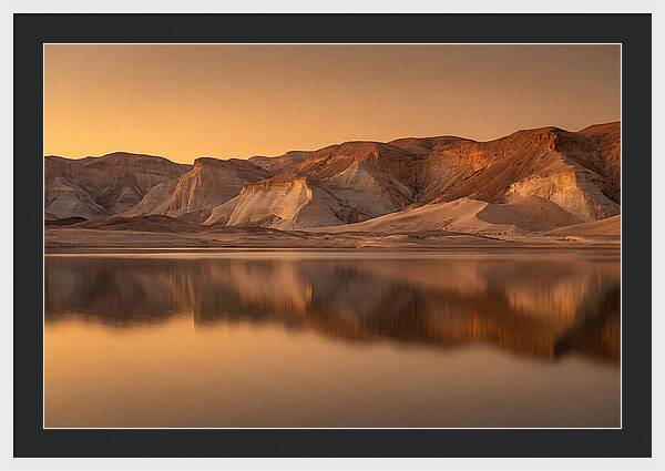 Sunset Alpenglow Over Tranquil Waters