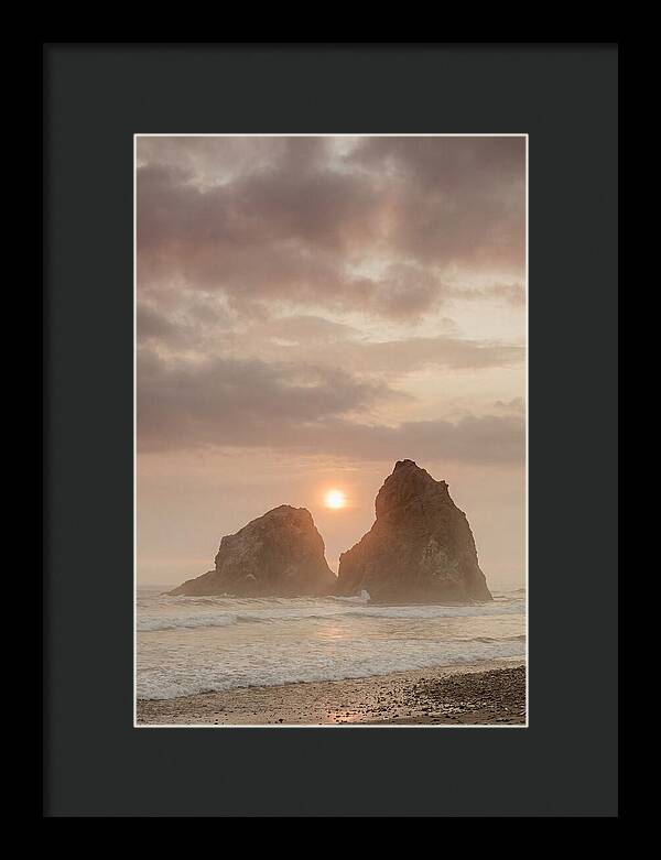 Sunset Between Sea Stacks