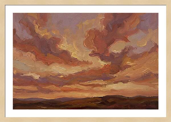 Sunset Clouds In Vivid Hues