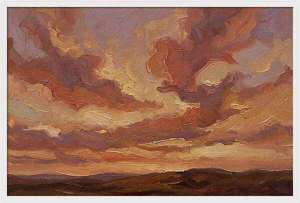 Sunset Clouds In Vivid Hues