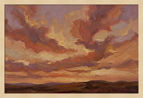 Sunset Clouds In Vivid Hues