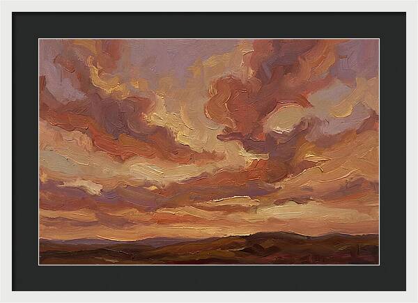 Sunset Clouds In Vivid Hues