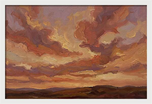 Sunset Clouds In Vivid Hues