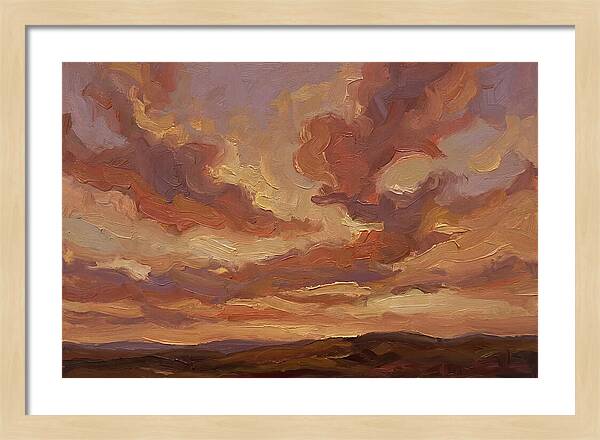 Sunset Clouds In Vivid Hues