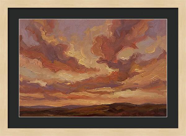 Sunset Clouds In Vivid Hues