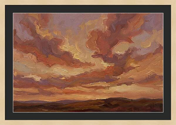Sunset Clouds In Vivid Hues