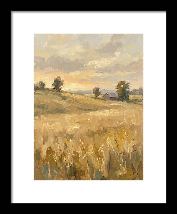 Sunset Over Golden Fields