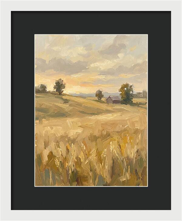 Sunset Over Golden Fields
