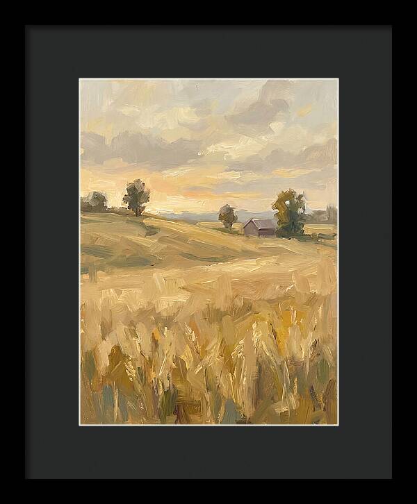 Sunset Over Golden Fields