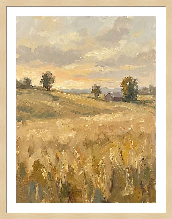 Sunset Over Golden Fields