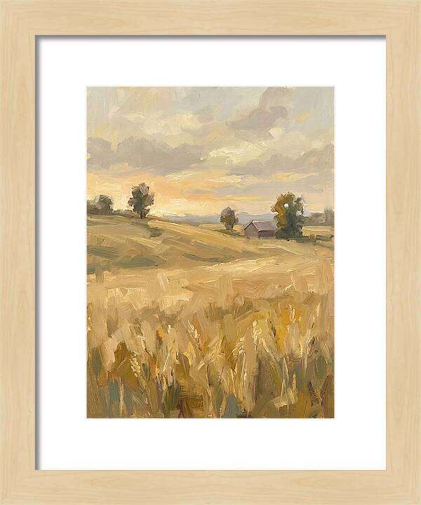 Sunset Over Golden Fields
