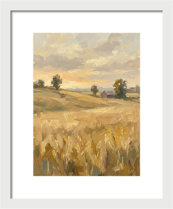 Sunset Over Golden Fields