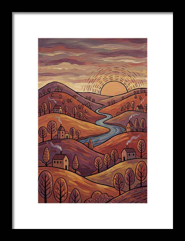 Sunset Over Rolling Hills