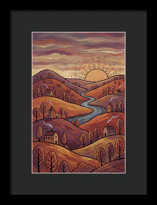 Sunset Over Rolling Hills