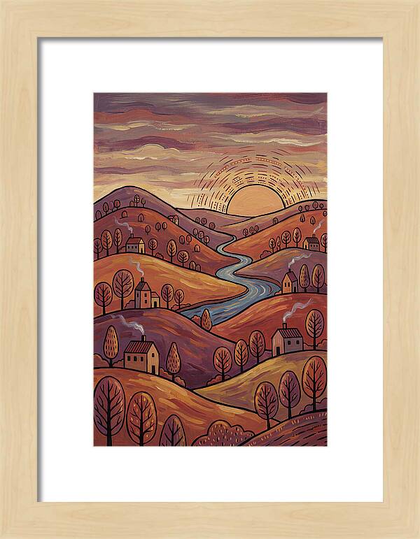 Sunset Over Rolling Hills