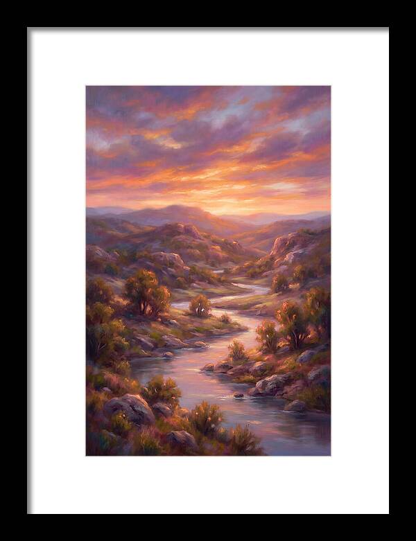Sunset Over Serene Landscape