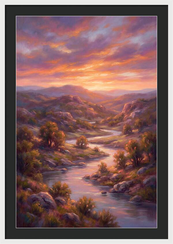 Sunset Over Serene Landscape