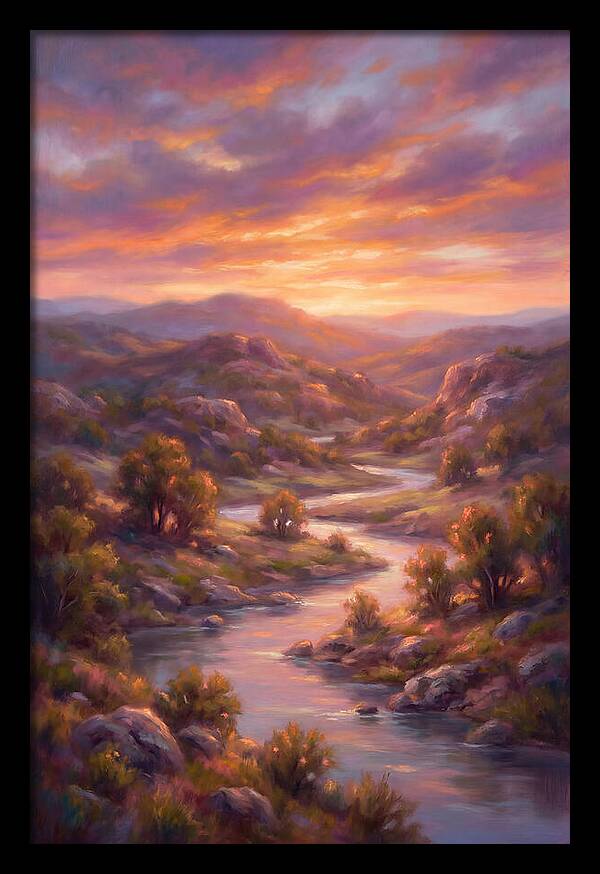 Sunset Over Serene Landscape