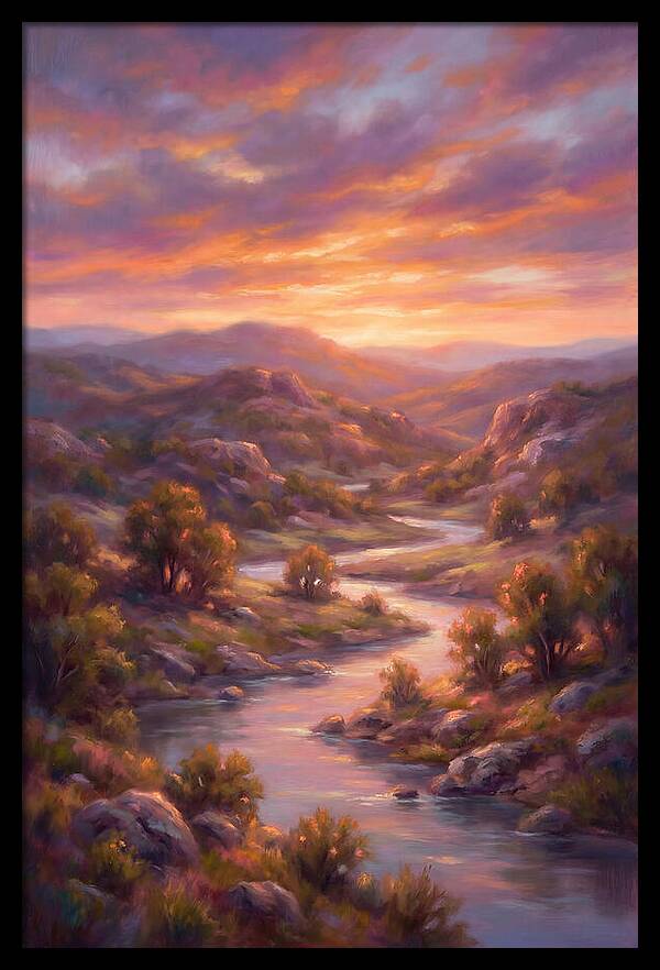 Sunset Over Serene Landscape
