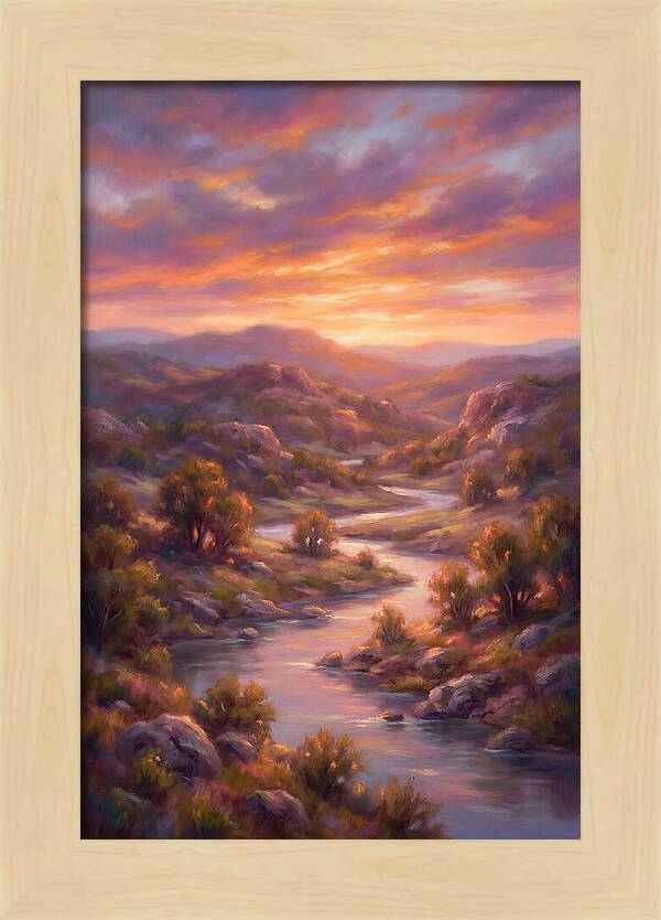 Sunset Over Serene Landscape