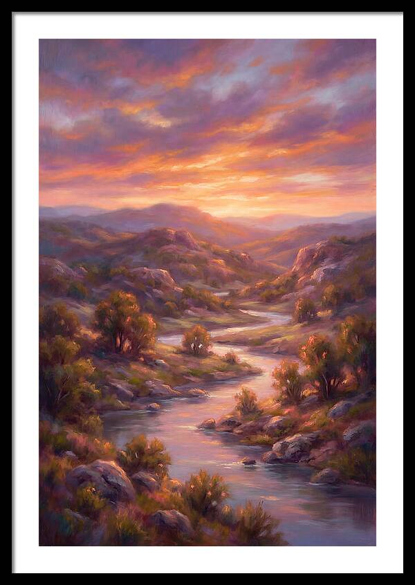 Sunset Over Serene Landscape