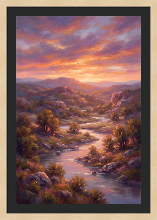 Sunset Over Serene Landscape