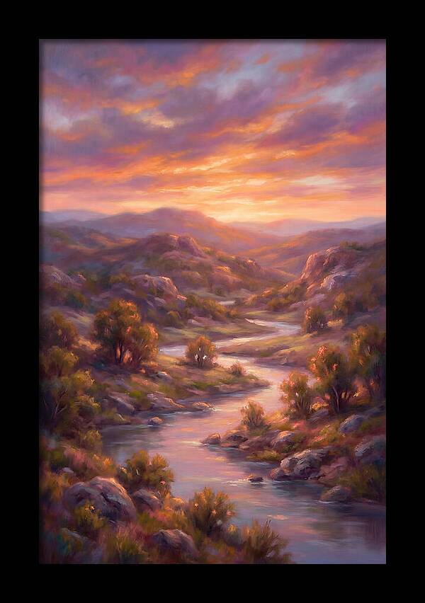 Sunset Over Serene Landscape
