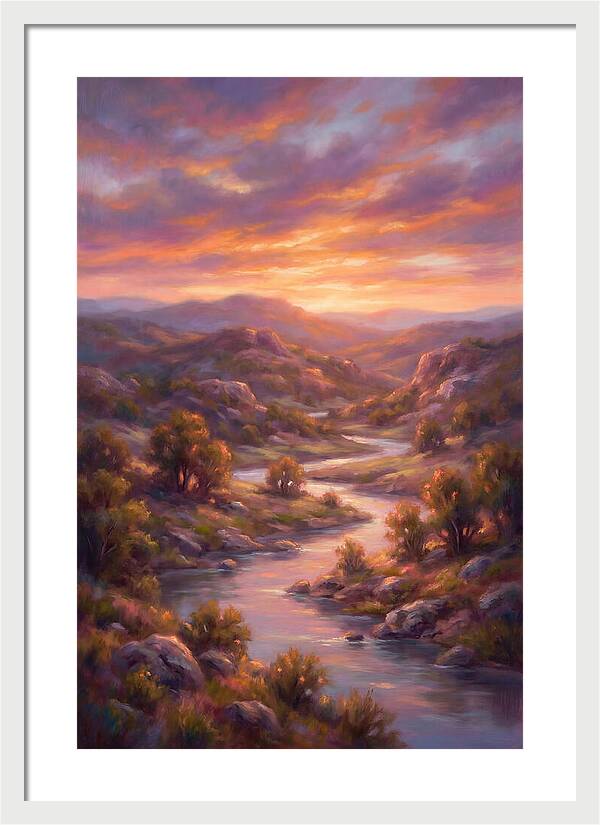 Sunset Over Serene Landscape
