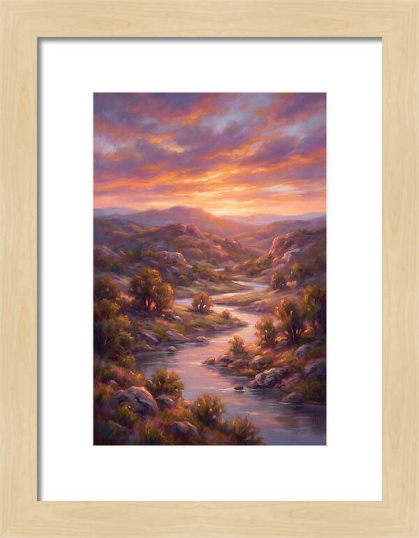 Sunset Over Serene Landscape