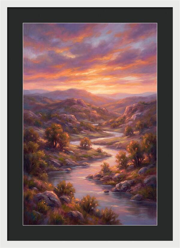 Sunset Over Serene Landscape