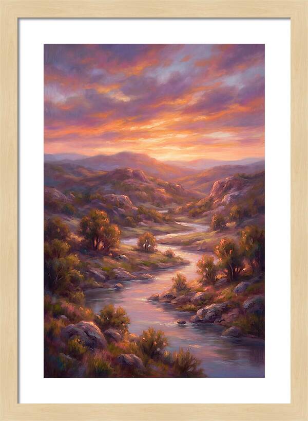 Sunset Over Serene Landscape
