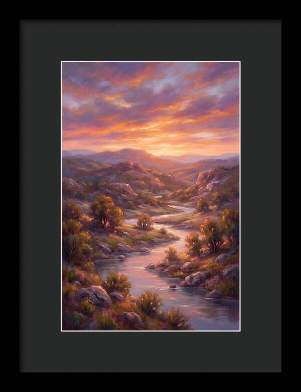 Sunset Over Serene Landscape