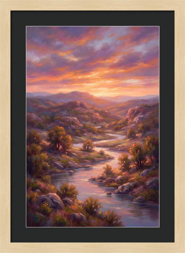 Sunset Over Serene Landscape